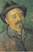 Vincent Van Gogh Portrait of a one eyed man oil painting on canvas